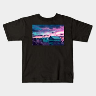 Brighton Beach Sunset Kids T-Shirt